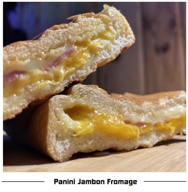 Panini au jambon & fromage 