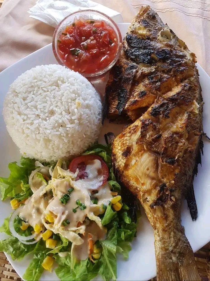 Riz & Poisson braisé 